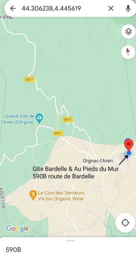 Gite Bardelle Orgnac-l'Aven Экстерьер фото